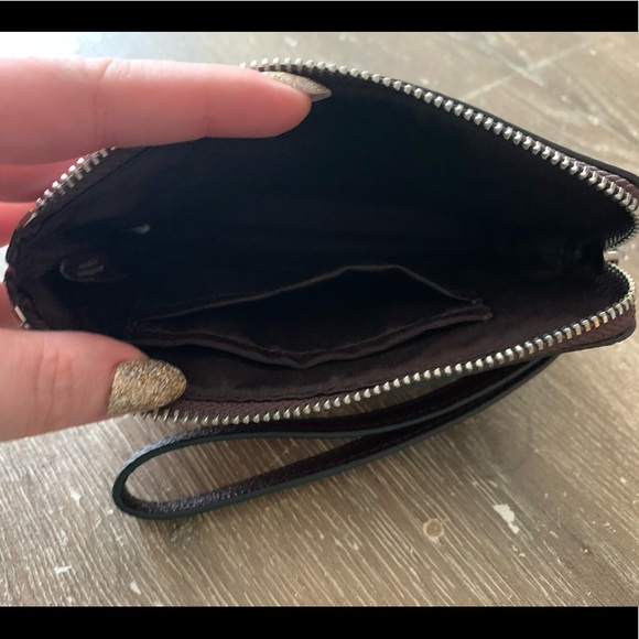 Red and black plaid Coach wristlet in great condition - Picture 2 of 3